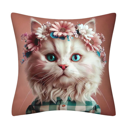 Modern and fashionable dog/cat print pillow