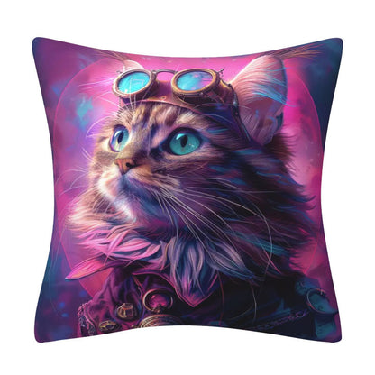 Modern and fashionable dog/cat print pillow