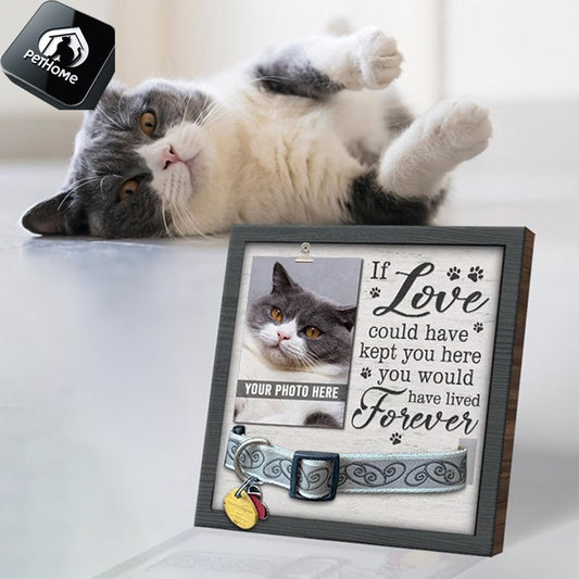 Wooden pet commemorative photo frame