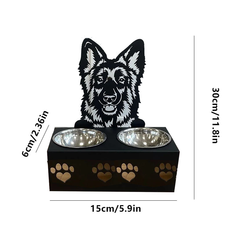 Personalized dog/cat food bowl holder